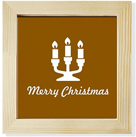 Weihnachtskerze Dinner Faly quadratischer Bilderrahmen Wand Tischdekoration
