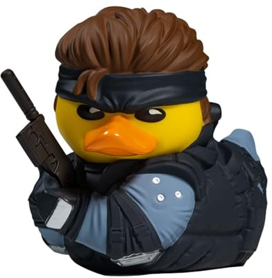 TUBBZ: Metal Gear Solid - Solid Snake Rubber Duck Collectable Toy 9 cm | Official Metal Gear Solid Merch – Boxed Vinyl Figure for Display, Stealth Operative, Gaming Fan Decor & Novelty Duck Gift