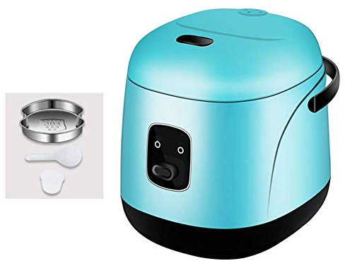 Cuociriso, Cuociriso Elettrico da 1,2 Litri con Cestello per Vapore E Risciacquo, Mini Cuociriso Portatile, Antiaderente, Cottura Rapida 15 Minuti, Riscaldamento, Mantieni al Caldo