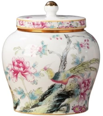 Vase Pot de Gingembre Pot à Gingembre Pots De Gingembre Décoratifs, Pot De Temple En Céramique De Porcelaine Chinoise Ancienne Avec Couvercles Scellés, Cuisine À Domicile Pot de Rangement Pot de Ginge