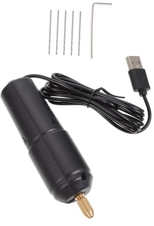 Hemobllo 1juego Mini Taladro Eléctrico Usb Para Modelismo y Manualidades Taladro De Mano Compacto Para Perforar y Herramienta Portátil Para Proyectos De Joyería y Maquetas