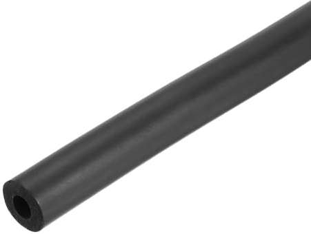 sourcing map Schaumstoffschlauch für Griffstütze, Rohrisolierung, Außenrohrlagerung, 12 mm Innendurchmesser, 26 mm Außendurchmesser, 1 m, Schwarz