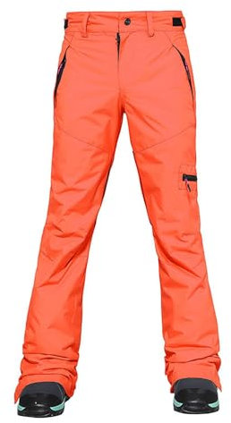 BILIKEYU Damen Skihose Schneehose Wasserdicht Skianzug Winter Schnee Hosen Winddicht Ski Snowboard Hose Outdoor Snowboardhose Verdickte Thermo-Skihose Snow Pants (Orange, S)