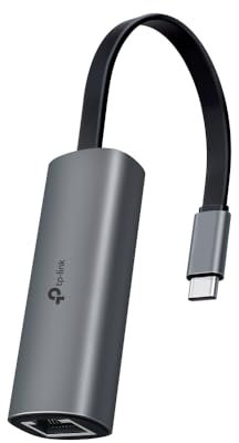 TP-Link UE302C Adattatore Ethernet USB C a 2.5 Gigabit Ethernet, Plug & Play, Design Compatto e Portatile, Windows 11/10/8.1/8/7, MAC OS, iPadOS,Chrome OS, Linux OS e iOS