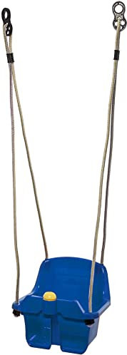 Babyschaukel Schaukelsitz Kinderschaukel mit Hupe Kunststoff Swing blau