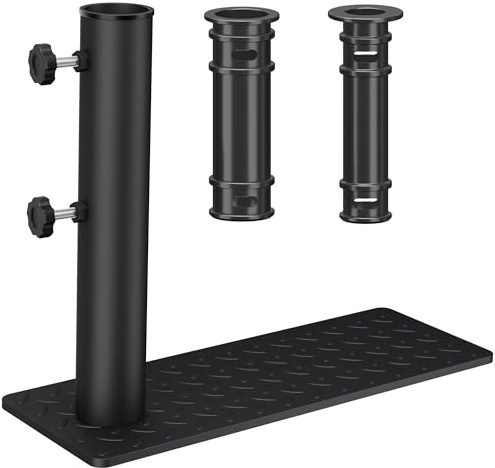 IOEN Flagpole Tire Mount（1.2-1.96）,Antenna Pole Mount,Portable Metal Flag Pole Wheel Stand Tailgate Tire Mount Antenna Stand Fits for Cars RVs Truck Camping Tailgating and Outdoor Party Events