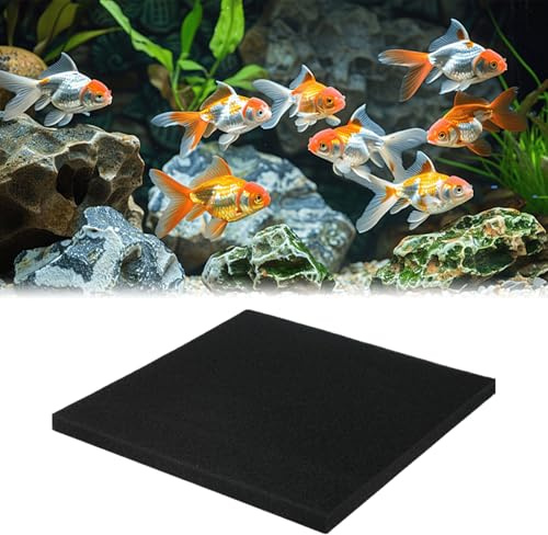 Spugna Filtrante per Acquario,Filtro in Spugna,Spugna Filtro Acquario,Spugna Acquario,Tappetino Filtrante in Spugna,Filtro Spugna Biochimica,Accessori Acquario,50x50x2cm,35PPI