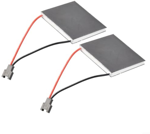 HEIBTENY 2 Pack Fireplace Fan Motor Generator Sheets 40 mm Semiconductor Heater Spare Parts, for Stove Burner or Wood Burner Heat Powered Fans(2 PCS)