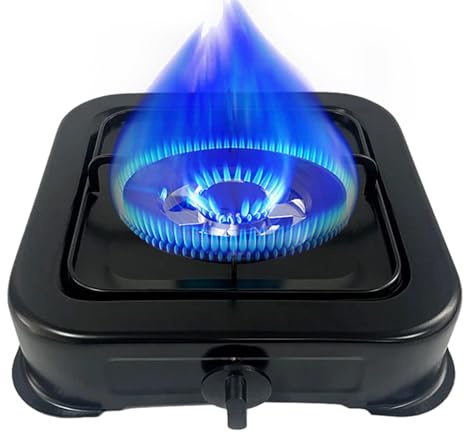 Fornello portatile | Singolo fornello compatto per esterni per cucinare, accessorio di cottura leggero per viaggi, picnic, campeggio e barbecue, adatto per fornelli da campeggio, barbecue e feste
