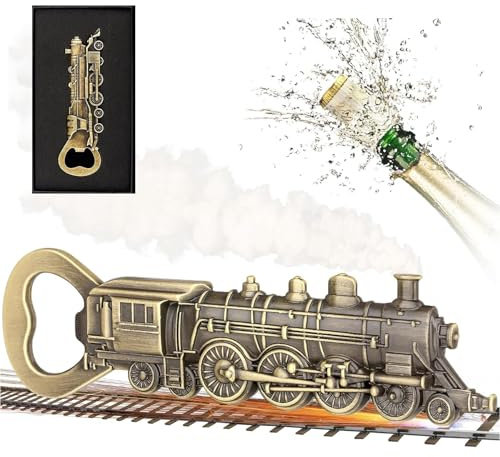 Ouvre-bouteille de train Ouvre-bouteille de bière Cadeaux de train à vapeur Cadeaux de bière pour hommes personnalisés Hommes Ouvre-bouteille de bière portable Gadget pour homme