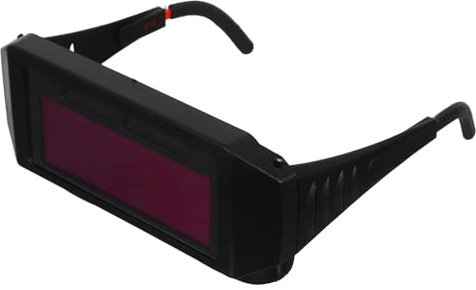 DIKACA Auto Darkening Welding Goggles Shield, Single Protective Welder Glasses for TIG MIG MMA Welding, Includes 5 Replacement Protective Lenses, Eye Protection Safety Gear