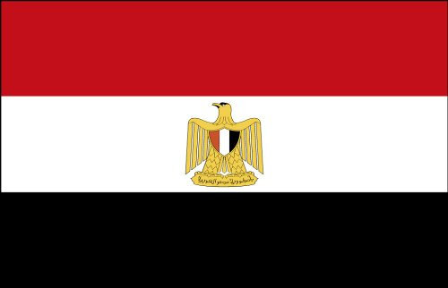 STOCK Paesi Bandiera – Egitto – Gr. ca. 40 x 30 cm – 77001 – Decorazione Bandiera issare la bandiera