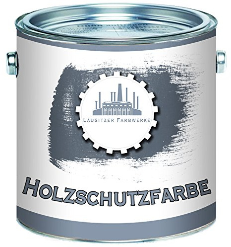 Lausitzer Farbwerke Holzschutzfarbe traditionelle Wetterschutzfarbe hochdeckender und effektiver Holzschutz in Weiß Beige Grün Schwedenrot Rotbraun Dunkelbraun Schwarz (5 L, Dunkelbraun)