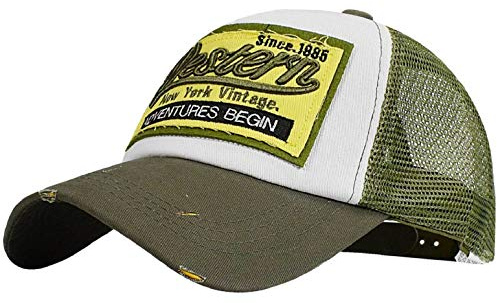 heekpek Baseball Cap Herren Gestickte Sommer Damen Mesh Kappen Baseball Mützen Verstellbar Hip Hop Baseball Caps Trucker für Draussen Sport Reisen