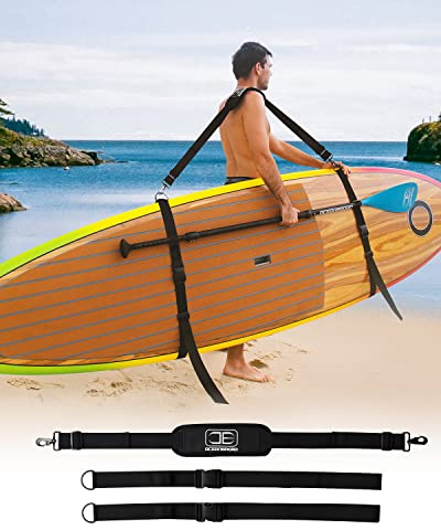 OCEANBROAD SUP Kayak Carry Strap Adjustable Shoulder Strap with Clips, New Version for Paddle Board Canoe Surfboard, Paddleboard Paddle Board Accessories