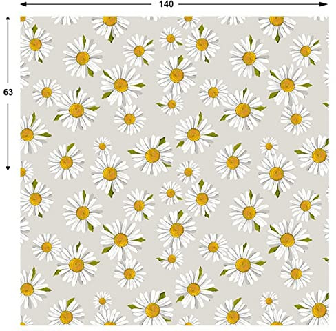 Provencestoff mit Blumen für Frühling und Sommer, Meterware, Breite 160 cm, sehr pflegeleicht, Outdoor und Indoor (Margaritas Natur)
