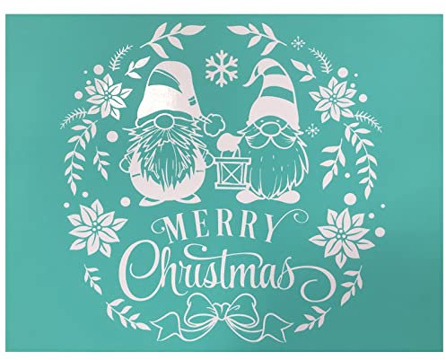 ISAKEN Selbstklebendes Siebdruck Schablonen Weihnachten Halloween Malschablonen Wiederverwendbar Zeichenschablonen Muster Schablonen für T-Shirt Geschenkkarten Fotoalbum Wohnaccessoires Dekoration