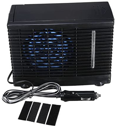 Homoyoyo Ventilatore di Raffreddamento per Auto Mini Condizionatore d Aria Evaporativo con Serbatoio d Acqua Adattatore per Uso Auto
