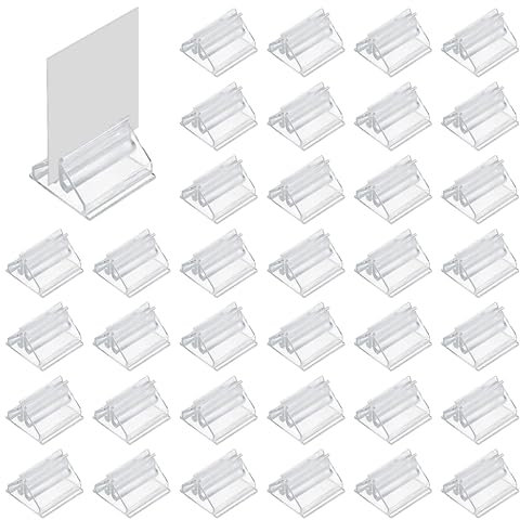 SYEYCW 36 Stück Kunststoff Kartenständer, Klare Tischkartenhalter, Brettspielstücke kartenaufsteller, Game Card Stands, Mini Spielkartenständer, Brettspielzubehör, für Büro Schule Kinderspiele Party