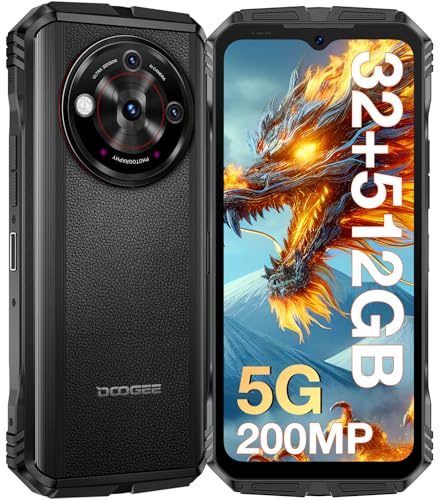 DOOGEE V30PRO [2024] Movil Resistente 32GB+512GB, Cámara Triple 200MP+Visión Nocturna, 6.58 FHD+ 120Hz, 10800mAh Batería, Dimensity 7050, Android 13 Movil Todoterreno 5G, IP68IP69K/NFC/WiFi6/Huella