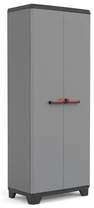 MONDO VIRO Gartenschrank Antonella aus Kunststoff 68 x 39 cm (Besenhalter - 68 x 39 cm 173 h)