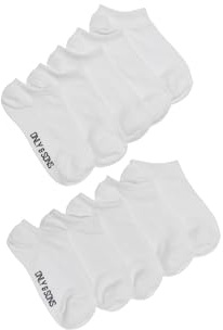 ONLY & SONS ONSFINCH sneakersocka, 10-pack, Vit/förpackning: 10 vit, 43-46 EU