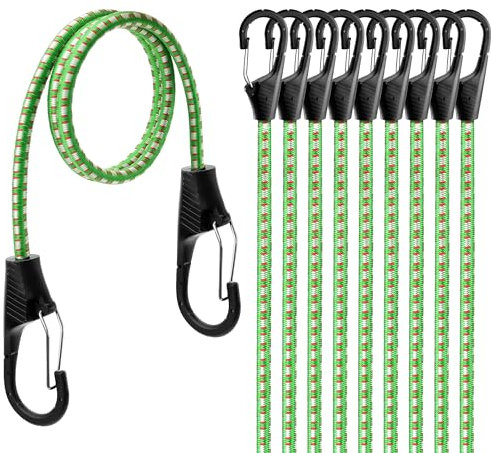 Bungee Cords (Green, 40”(122cm))