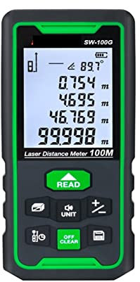 Land Measuring Device Distance Meter Digital Rangefinder 100m 70m 50m Range Finder Tape Measure Electronic Level Ruler Area Planner