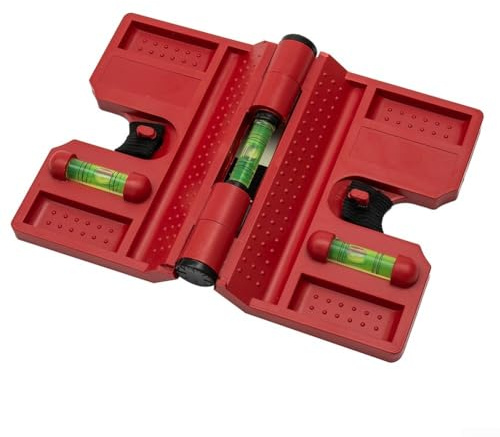 HOHOVYVY Pfostenwasserwaage,Schnurwasserwaage,Wasserwaage Zaunpfosten Rohr Magnetisch Einstellbar Mit Gurt Horizontal Vertikal 3 Ampullen