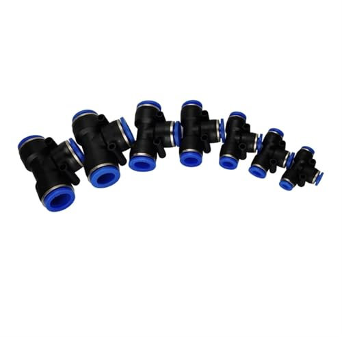Pneumatische Fitting PE Rohr Gas Anschlüsse Direkt Schub 4 Zu 12mm Kunststoff Schlauch Schnell Kupplungen 10Pcs(Use 14mm hose)