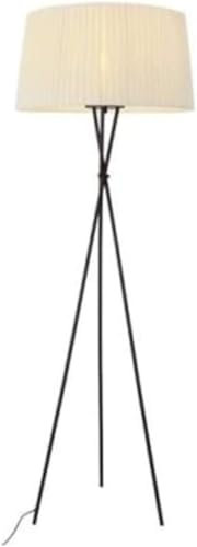 Lámpara De Pie Alta Lámpara De Pie Trípode De Hierro Moderna Pantalla De Tela Luz De Piso para Sala De Estar Dormitorio Estudio Decoración Luz Lámpara De Pie para El Hogar Lámpara De Poste A