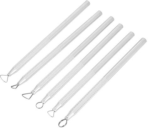 6st Snider Verktygsskrap Set för Lera Skulptur och Modellering Aluminiumlegering Handverktyg för Prägling Snidning Utjämning och Formning
