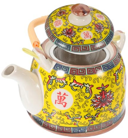 Holibanna Olla De Elevación Chino Retro Tetera Vintage De Cerámica Hogar Tetera Decorativa Para Escritorio