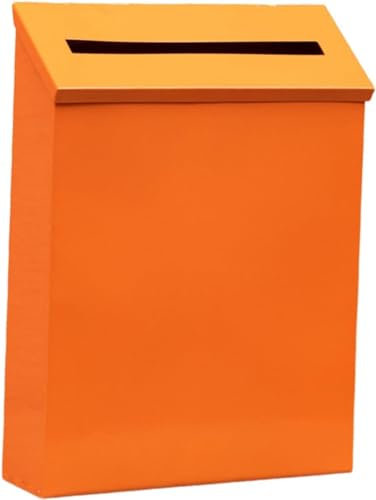 Cassetta Postale da Incasso, Moderna, Decorativa, di Grande capacità, in Metallo, per Porta d'ingresso Esterna (Colore: I) (D)