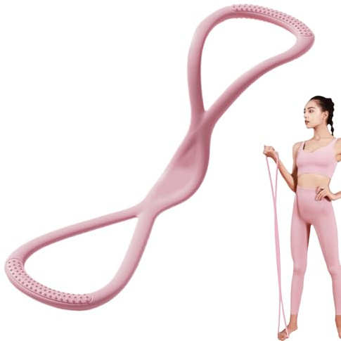 Armträningsband, träningsband för kvinnor, elastiskt 8-format hem fitnessband - muskelträningsverktyg, bröstförstorare, yoga som drar