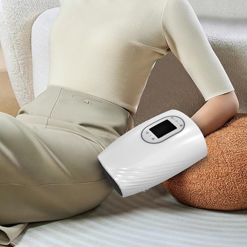 FALANZATH Handmassagegerät, kabelloses Hand Massagegerät Elektrisch, Vibrationsmassagegerät mit Wärme und Kompression, von Arthritis und Karpaltunnelsyndrom, USB aufladbar, 13.5 x 7.5 x 16 cm