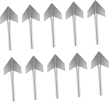 SHINEOFI 10pezzi Cazzuola Angolare Per Cartongesso Utensile Per Stucco Cazzuola Per Angoli Esterni Design Curvo Per Gradi Realizzata in Acciaio Inossidabile Impugnatura Ergonomica Adatta