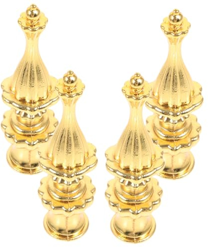 HOMSFOU 4 Pièces Lot de Embouts de Lampe Doré pour Lampes de Table et Lampadaires Décoratifs et Faciles à Installer Idéaux pour Ajouter une Touche à Votre Décoration Intérieur