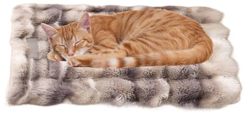 Genérico Alfombrilla para Gatos | Manta Calentita Lavable para Gatito - Cojín Mascotas para Interiores Exteriores Viajes Coche Cama | Interior Dormitorio Escritorio Camping Sofá