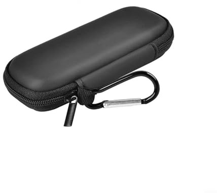 FACAIIO Boîte de rangement étanche ECG de voyage pour moniteur de fréquence cardiaque KARDIA mobile, étui de protection en EVA avec poche en maille et mousqueton, noir