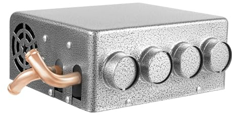 Standheizung Auto, 12V Autoheizung, 4Ports Auto-Heizlüfter, Tragbare Luft-Schnellheizung, Kompaktheizung, 8A Frostentfernung, Winterheizung für Autos, Lastwagen, Schiffe und Wohnwagen