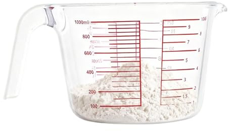 Vaso Medidor de Líquidos de Vidrio,Jarra Medidora Métrica-Imperial | Vaso Medidor De Cocina | Para Repostería Postres Bebidas Cocina Hogar Restaurantes Y Comedores