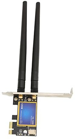 LUCKDANO Adaptateur de Carte WiFi PCIEx1 1200 Mbps avec 4.0 – Carte Réseau WiFi Double Bande 5 GHz et 2,4 GHz pour PC