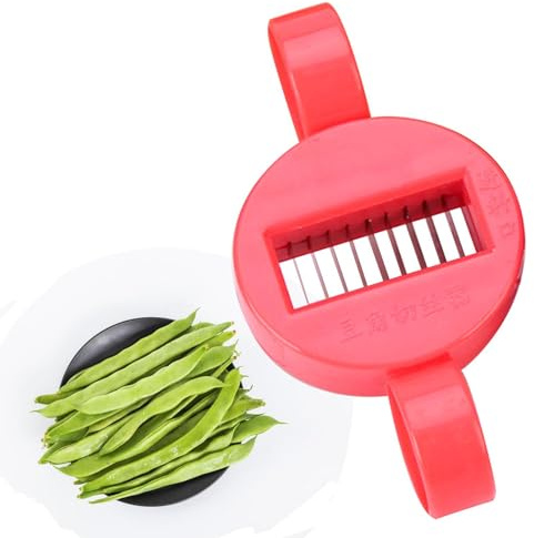 Bean Frencher - Broyeur Ergonomique De Trancheuse De Poivre De Frencher De Haricot Vert, Râpe À Cordes De Coupe-haricots De Neige Antirouille | Hachoir À Légumes Multifonctionnel Pour La Cuisine