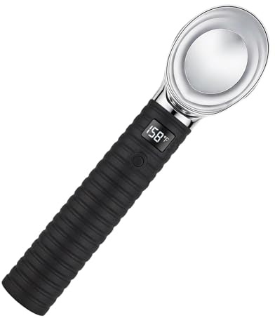 Beheizter Eisportionierer – elektrischer Dessertlöffel aus Zinklegierung, 188 mm | Schmelzwerkzeug mit einstellbarer Temperatur, Design mit antihaftbeschichtetem, beheiztem Griff, einfaches Servierger