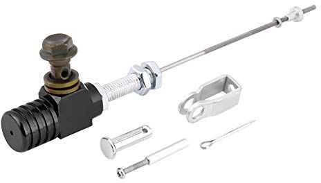 Hydraulische Kupplungs Bremspumpe, M10x1,25mm Hydraulische Kupplungsgeber Nehmerzylinder Bremspumpe für ATV Dirt Bike[Black]
