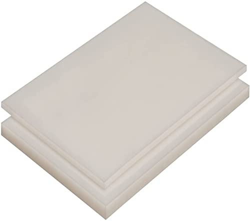 PE-HD Platte Zuschnitte | WEIß NATUR | 2-15mm | VERSCHIEDENE FORMATE | Top Qualität (49 x 49cm, 10mm)