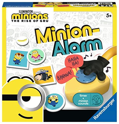 Ravensburger Spiele - 20597 - Minions 2: Minion-Alarm - Spannendes Reaktions-Spiel mit elektronischem Timer und original Minions-Sounds - Für 2-6 Spieler von 5-99 Jahren