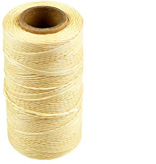 Szaerfa Leder-Nähgarn gewachst für DIY-Armbandherstellung, Buchbinden, Reparieren, Basteln und Lederprojekte, 17 Farben optional, 260 mm Länge, 1 mm Dicke (Beige)
