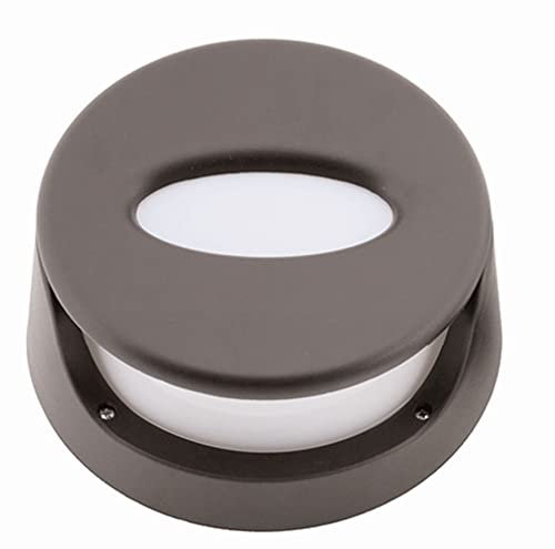 Licht-Erlebnisse Außen Deckenleuchte IP44 Schwarz Ø27cm klein Aluminium E27 Außenlampe Haus Garten Balkon TULLIA